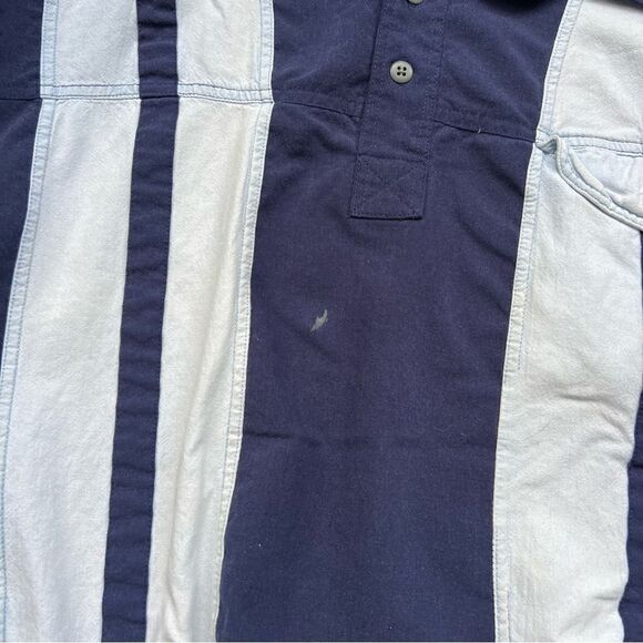 Vintage vertical stripe rugby shirt men’s XL - Picture 6 of 8
